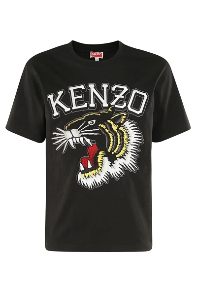 Kenzo Varsity Tshirt In J Black