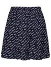 Kenzo 'verdy By ' Blue Viscose Miniskirt In Blue
