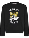 Kenzo Verdy Collection Embroidered Classic Sweatshirt In Black