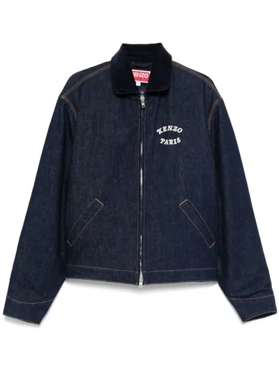Kenzo Verdy Market Denim Jacket In Blue