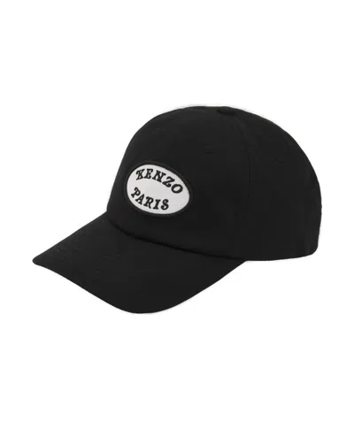Kenzo Verdy Market Embroidered Cap In Black