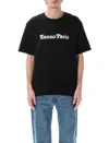 Kenzo Graphic Logo Crewneck T-shirt In Black