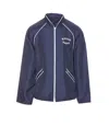Kenzo Piping Contrast Graphic Logo Print Zip Pockets In Blue