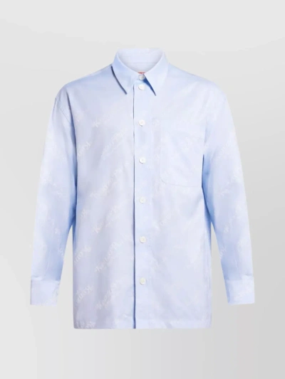 Kenzo Blue  Paris Verdy Edition Shirt In White