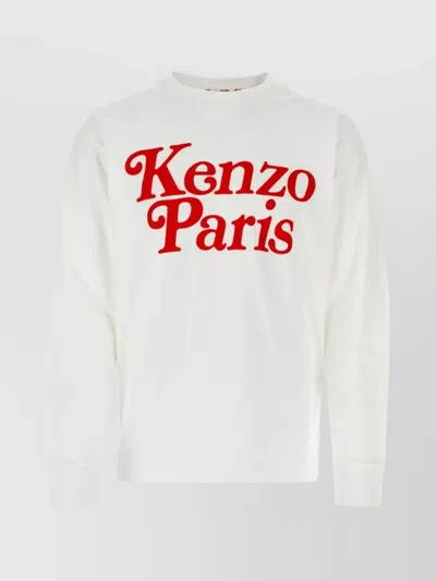 Kenzo Versatile Ribbed Crew Neck T-shirt In Red