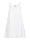 Kenzo Broderie Anglaise Mini Dress In White