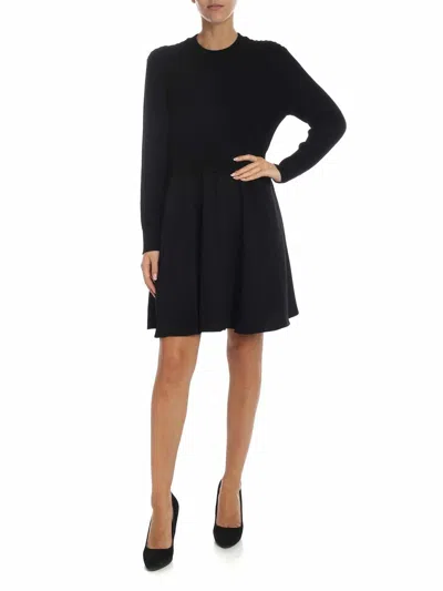 Kenzo Mixed Dress In Black