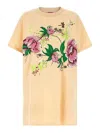 Kenzo 'floral Graphic Kimono Sleeve Dress'