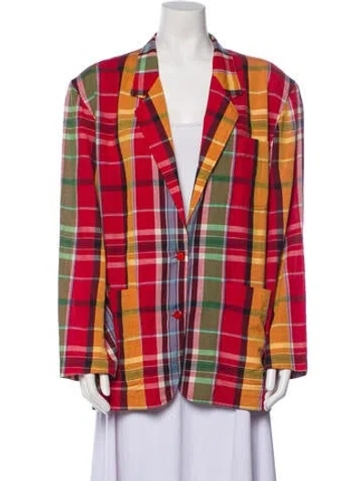 Pre-owned Kenzo Vintage 1980's Blazer In Red