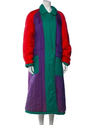Pre-owned Kenzo Vintage 1980's Coat In Purple