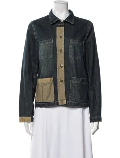 Pre-owned Kenzo Vintage 1980's Denim Jacket In Blue
