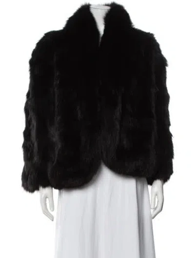 Pre-owned Kenzo Vintage 1980's Faux Fur Jacket In Brown