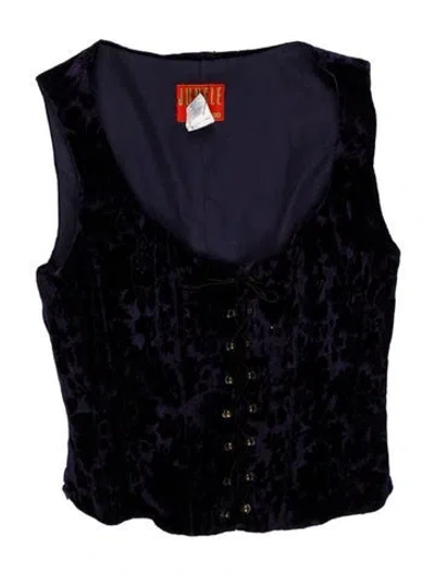 Pre-owned Kenzo Vintage 1980's Top In Blue