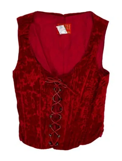 Pre-owned Kenzo Vintage 1980's Top In Red