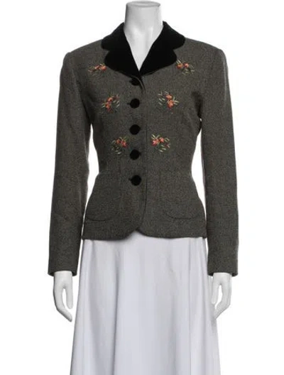 Pre-owned Kenzo Vintage 1990's Blazer In Neutrals