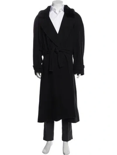 Pre-owned Kenzo Vintage 1990's Coat In Black