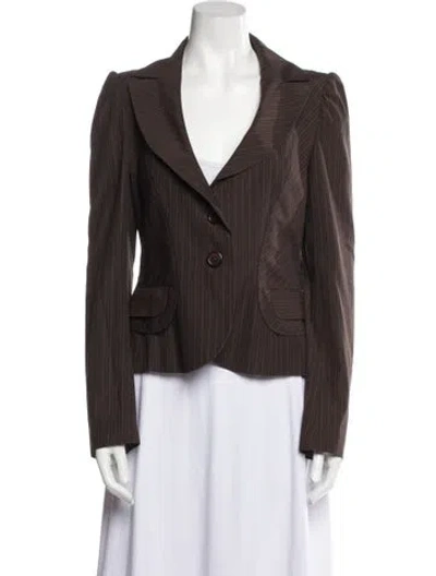 Pre-owned Kenzo Vintage 2000's Blazer In Brown