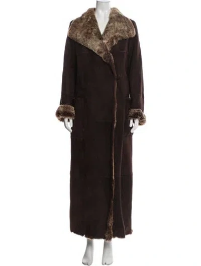 Pre-owned Kenzo Vintage 2000's Coat In Brown