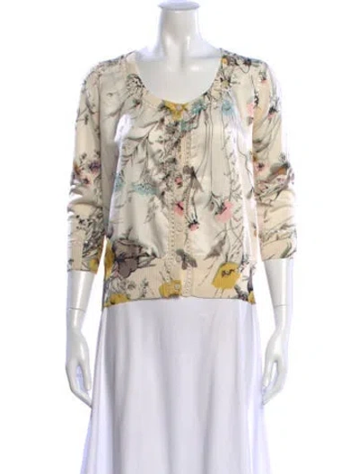 Pre-owned Kenzo Vintage 2000's Sweater In Neutral