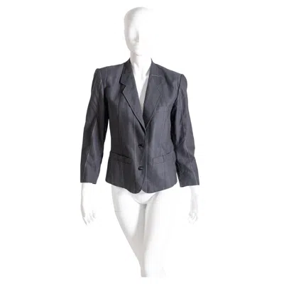 Pre-owned Kenzo Vintage Blazer Black And Silver