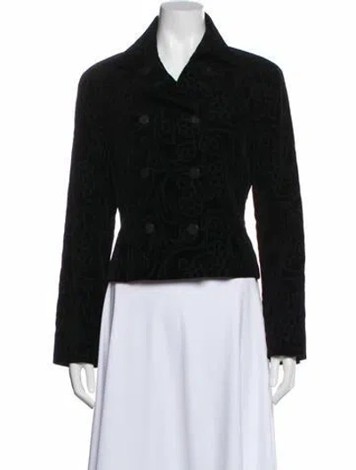 Pre-owned Kenzo Vintage Floral Print Jacket In Black