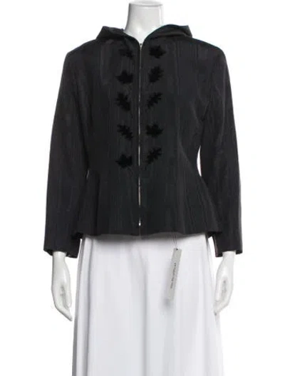 Pre-owned Kenzo Vintage Graphic Print Jacket In Black