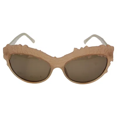 Pre-owned Kenzo Vintage  1980s Cat Eye Sunglasses, Salmon Frames, Unisex Eyewear In Pink