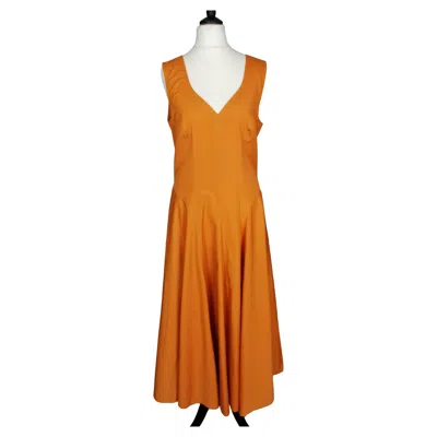 Pre-owned Kenzo Vintage  Burnt Orange Sun Dress, 1980s