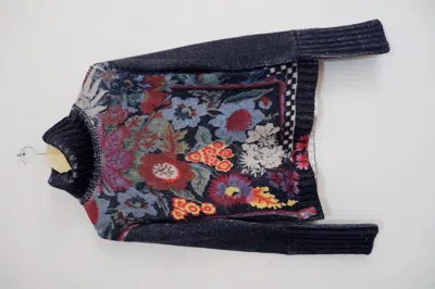 Pre-owned Kenzo Vintage  Floral Wool Turtleneck Knitwear