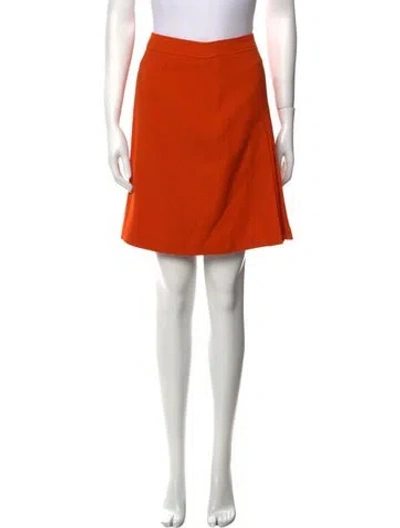 Pre-owned Kenzo Vintage Knee-length Skirt In Orange