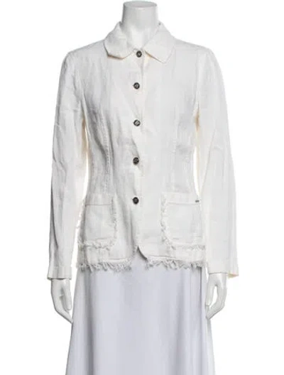 Pre-owned Kenzo Vintage Late 1980's - Early 1990's Blazer In White