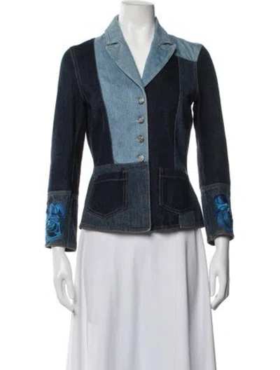 Pre-owned Kenzo Vintage Late 1980's - Early 1990's Denim Jacket In Blue