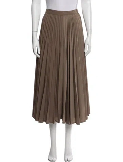 Pre-owned Kenzo Vintage Midi Length Skirt In Brown