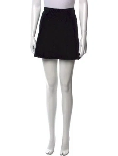 Pre-owned Kenzo Vintage Mini Skirt In Black