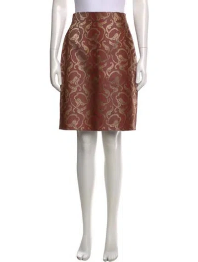 Pre-owned Kenzo Vintage Mini Skirt In Burgundy