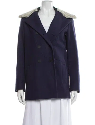 Pre-owned Kenzo Virgin Wool Blazer In Blue