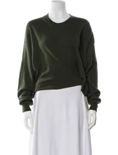 Pre-owned Kenzo Virgin Wool Crew Neck Sweater In Black