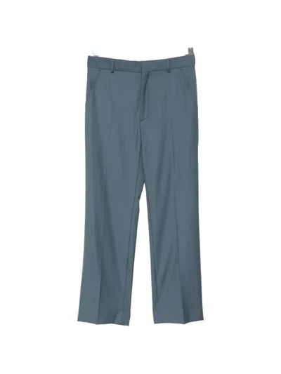 Kenzo Virgin-wool Tailored Trousers In Blue