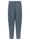 Kenzo Viscose-wool Blend Cargo Pants In Gray