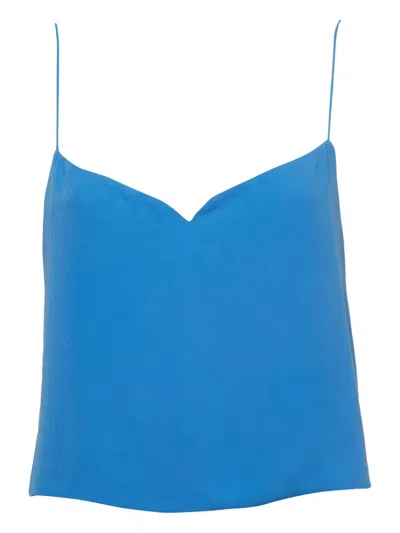 Pre-owned Kenzo V-neck Cami Top In Blue