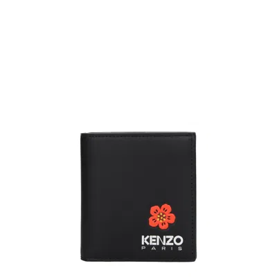Kenzo Wallet Women Leather Black