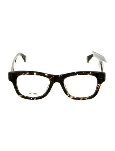 Pre-owned Kenzo Wayfarer Eyeglasses In Black