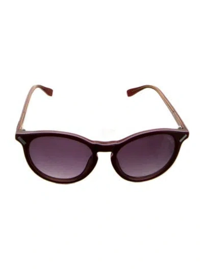 Pre-owned Kenzo Wayfarer Gradient Sunglasses In Red