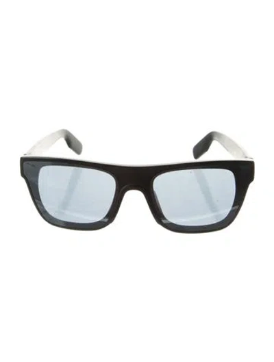 Pre-owned Kenzo Wayfarer Mirrored Sunglasses In Black