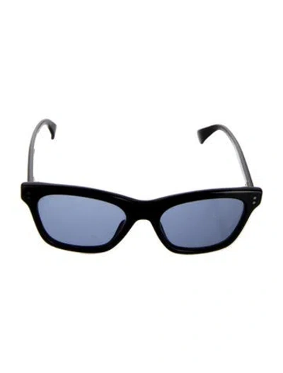 Pre-owned Kenzo Wayfarer Tinted Sunglasses In Black