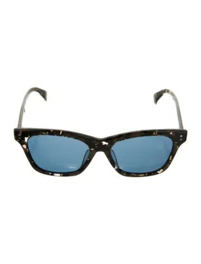Pre-owned Kenzo Wayfarer Tinted Sunglasses In Black