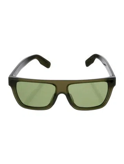 Pre-owned Kenzo Wayfarer Tinted Sunglasses In Green