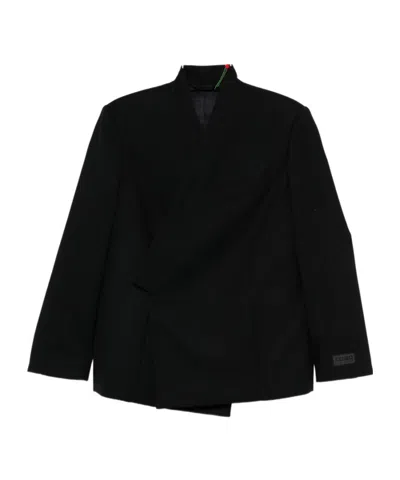 KENZO 'KENZO WEAVE' KIMONO BLAZER IN WOOL JACQUARD