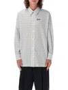 Kenzo Oversize Geometric Pattern Shirt In White