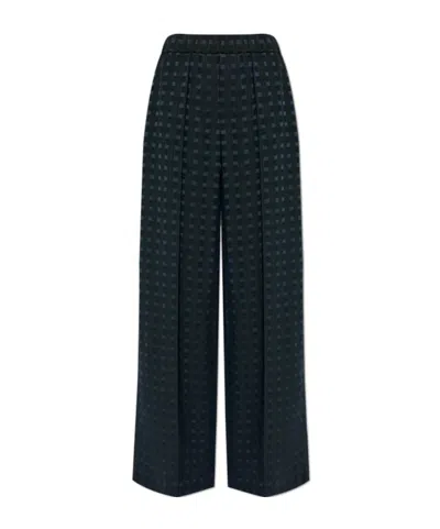 KENZO KENZO CHECKERED WIDE-LEG TROUSERS